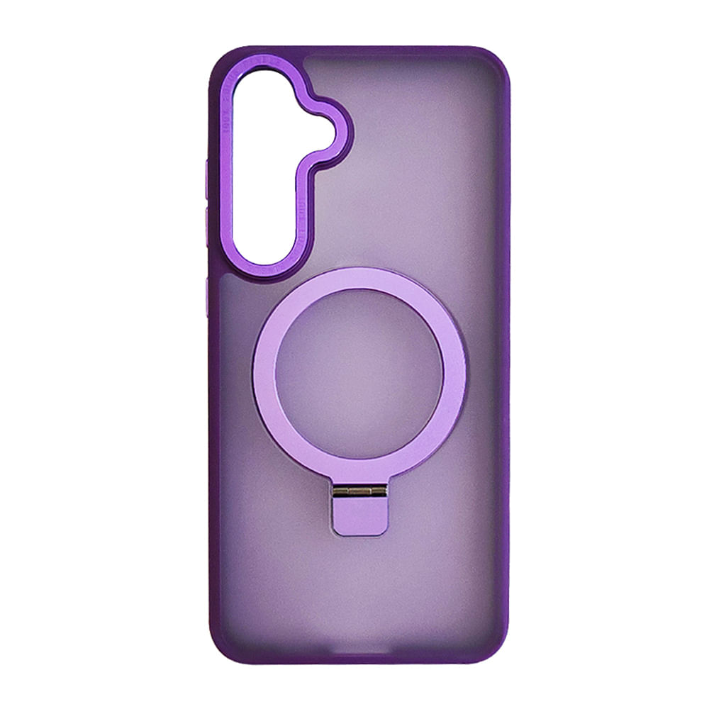 Imagen 1 del producto Case Coolbox GMobile para Samsung S25 Plus Metal Matte con MagSafe, soporte integrado, antigolpes, morado